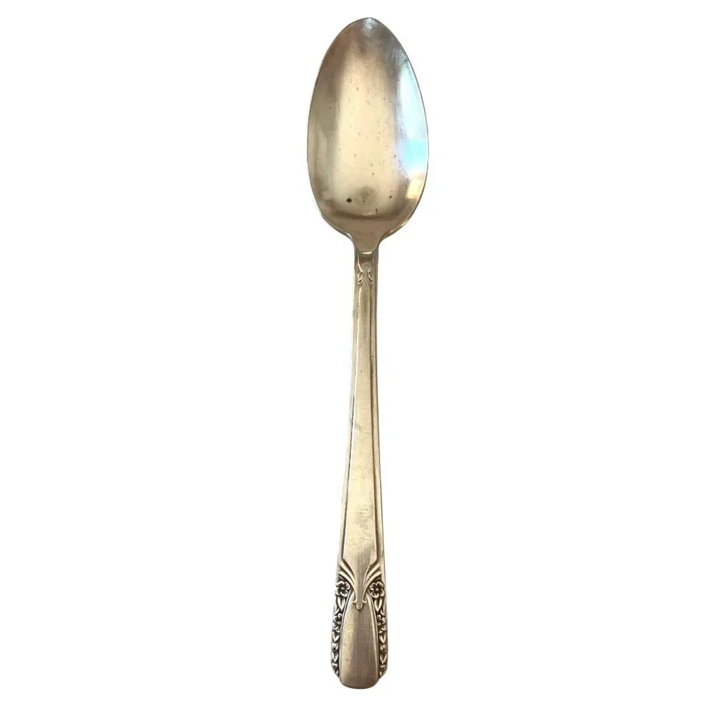 H. Wm Rogers Co. Original Rogers Silverplate Teaspoon W/Ornate Handle Design 6